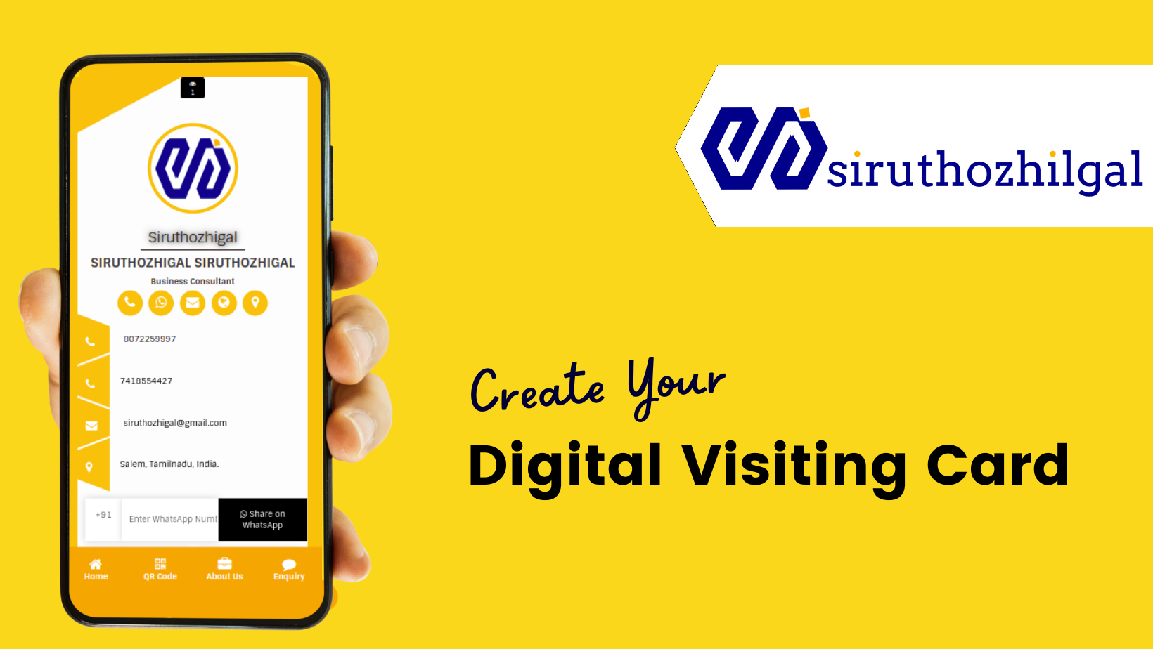 Siruthozhilgal - Digital Business Cards for All Business